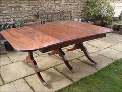 George III period mahogany Sunderland antique dining table.jpg